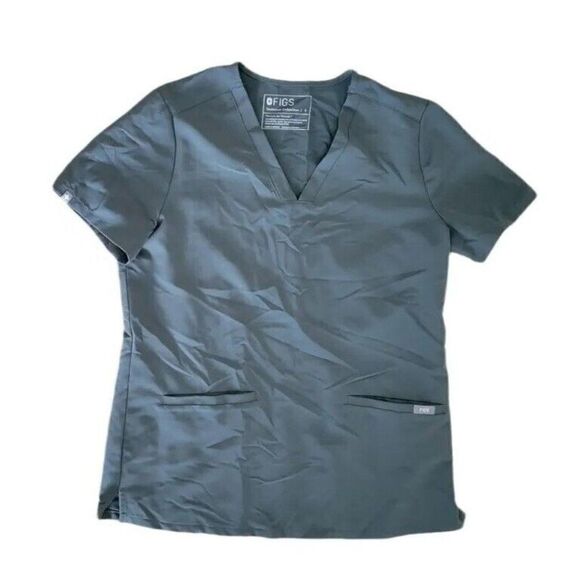 Figs Womens Shirt Size Small Casma Three-Pocket Scrub Gray - Picture 1 of 3